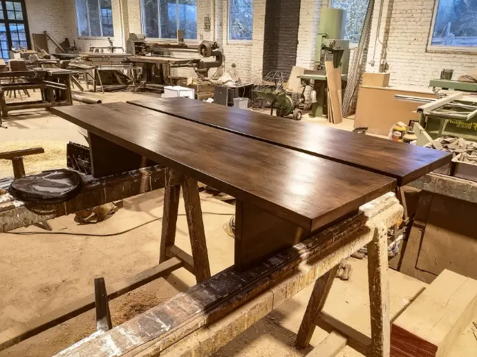 Table basse bois sur mesure menuisier menuiserie